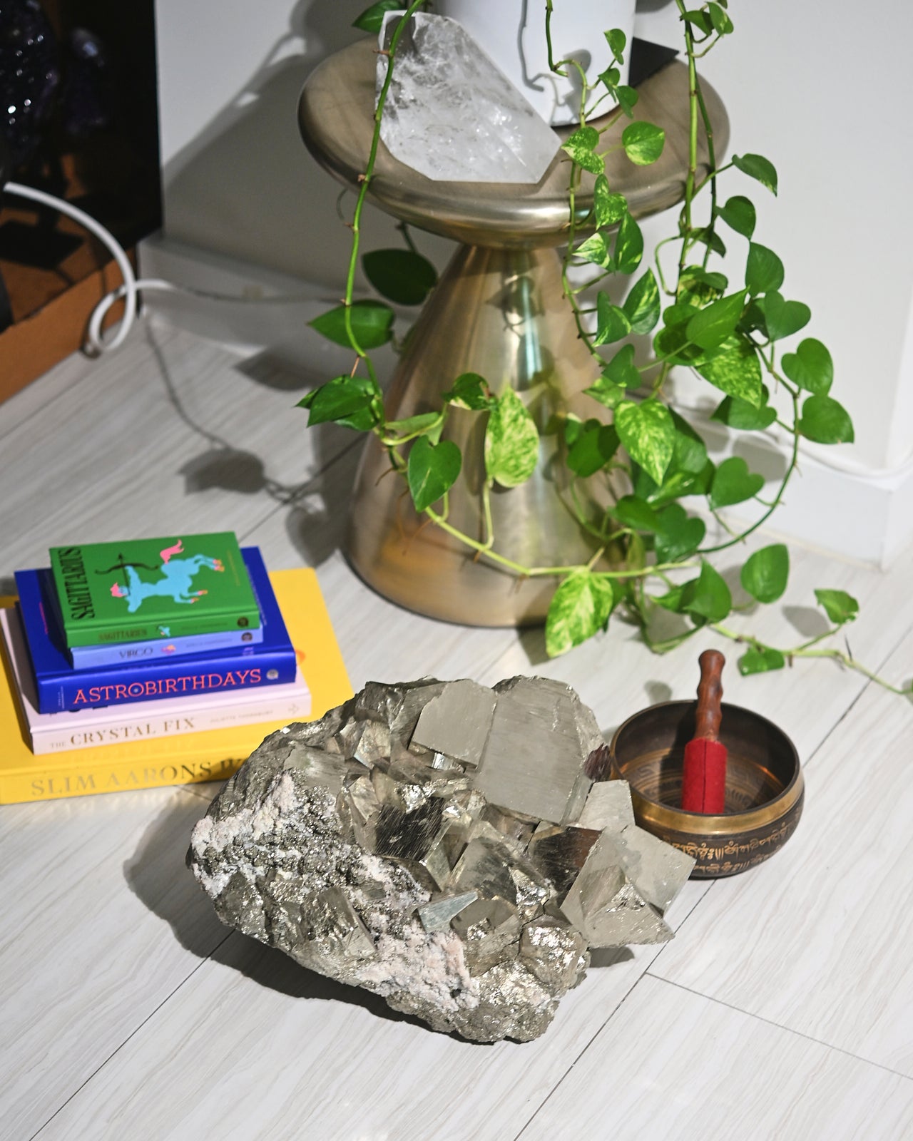 92lb Massive Pyrite Statement Cluster - Natural Mineral Specimen for Home Decor, Crystal Healing & Geode Collection | Perfect for Display Shelf, Meditation Space or Gift for Rock Collectors