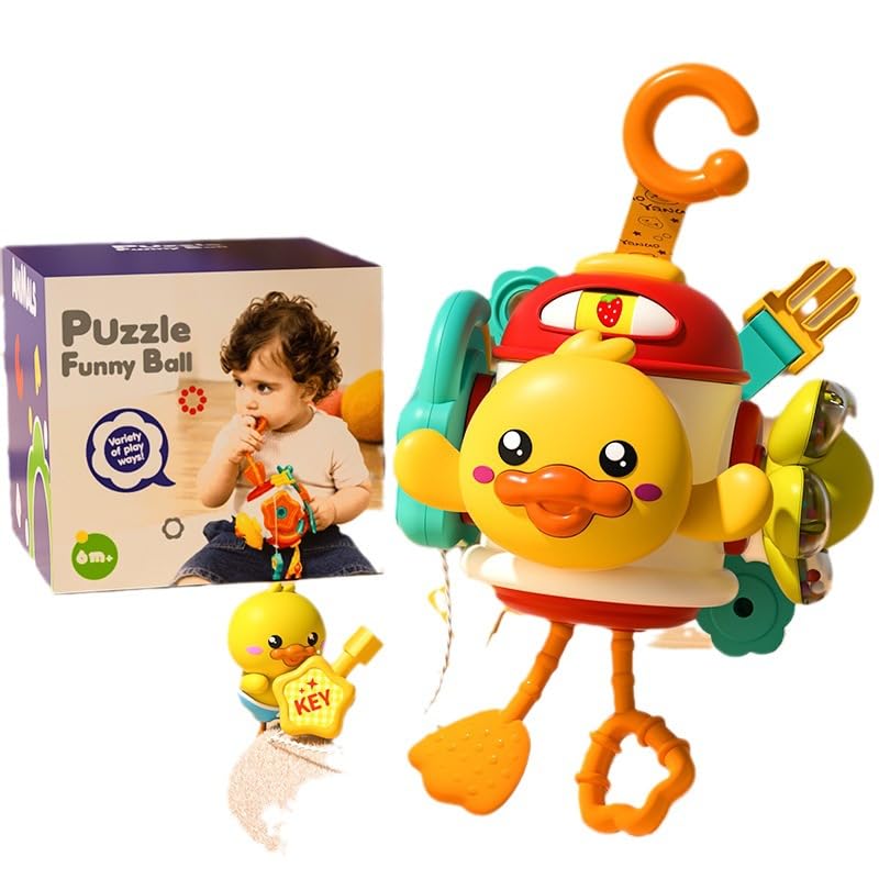 Montessori Busy Cube Sensory Toys for Toddlers - Educational Learning Activity Board for Kids, Travel Fidget Toy for Preschoolers | Perfect for Airplane, Car Rides & Quiet Playtime