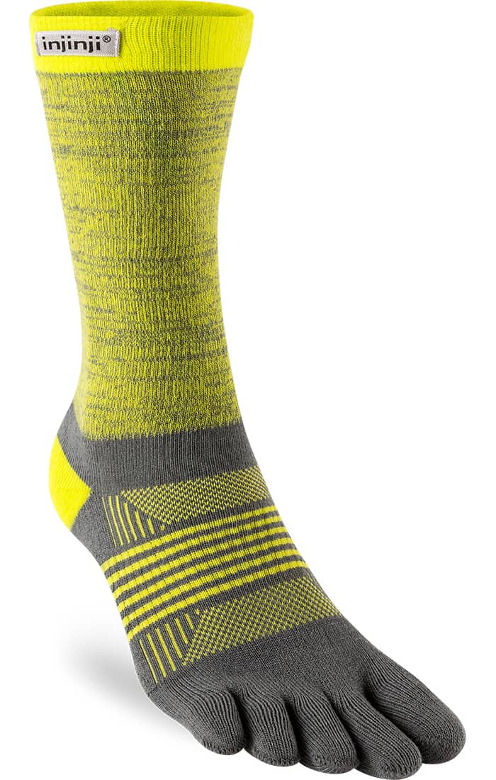 Injinji Trail Midweight Women's Crew Socks - Moisture Wicking, Blister Prevention for Hiking, Running & Outdoor Activities