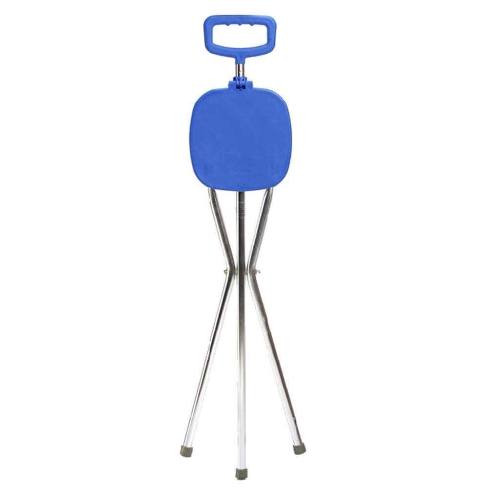 Lightweight Folding Cane Seat - Portable Walking Stick with Built-in Stool for Seniors & Travel | Foldable Tripod Cane Chair for Hiking, Shopping & Medical Support