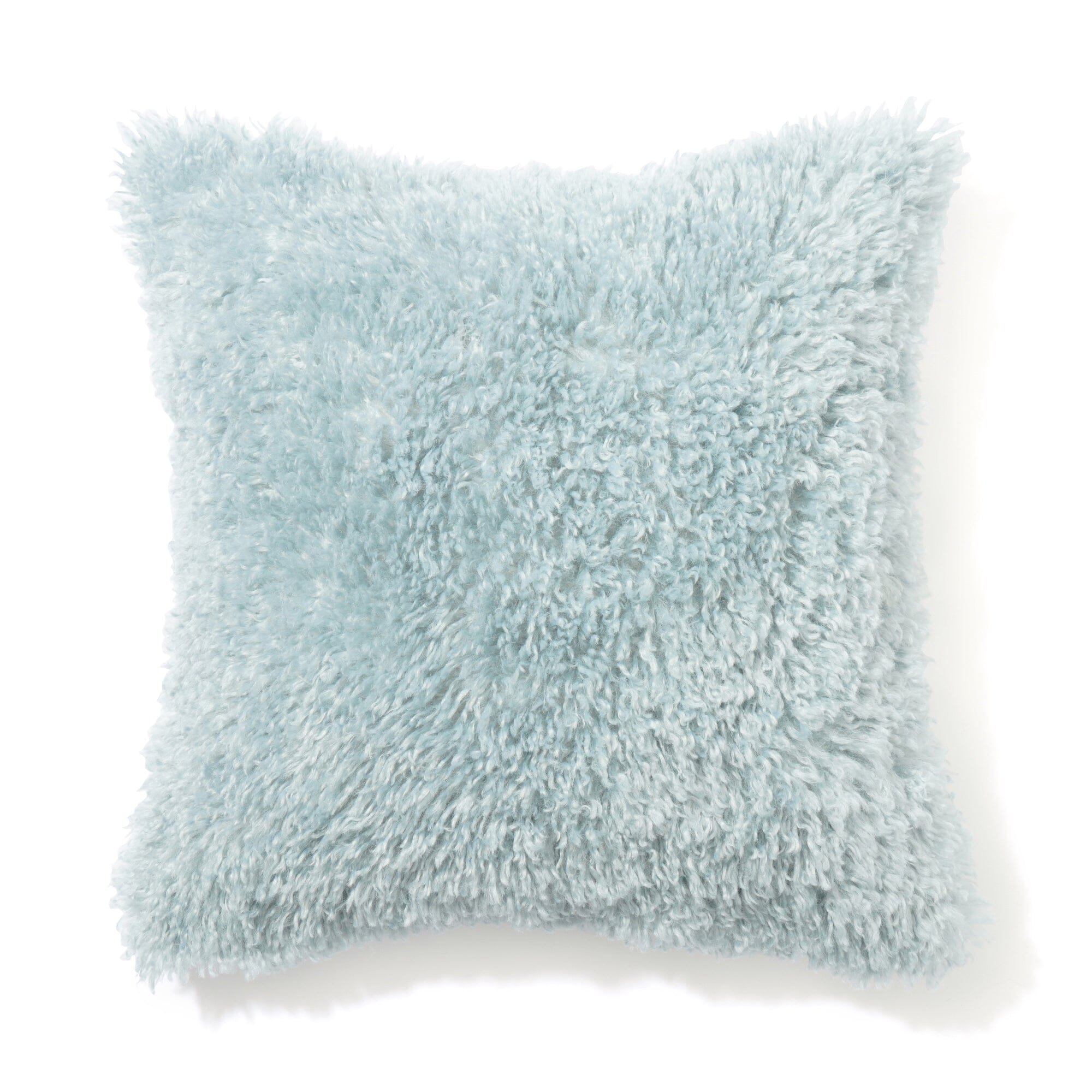 Premium 450x450 Blue Faux Fur Cushion Cover - Soft & Luxurious Throw Pillow Case for Sofa, Bed, Chair - Home Decor & Cozy Living Room Accessory