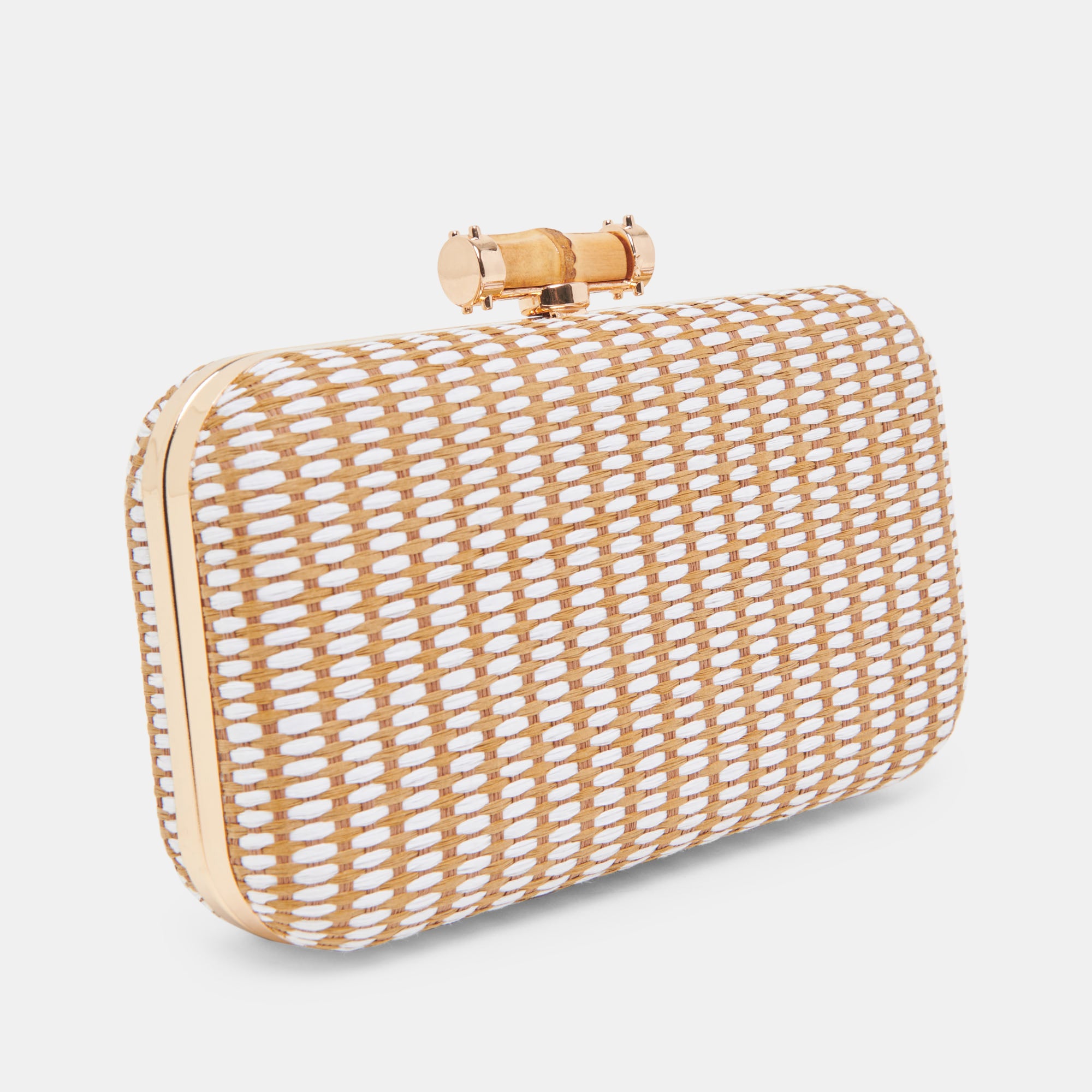 SYMI CLUTCH Natural Raffia Handbag - Women's Woven Straw Crossbody Purse for Beach, Summer, and Casual Outings