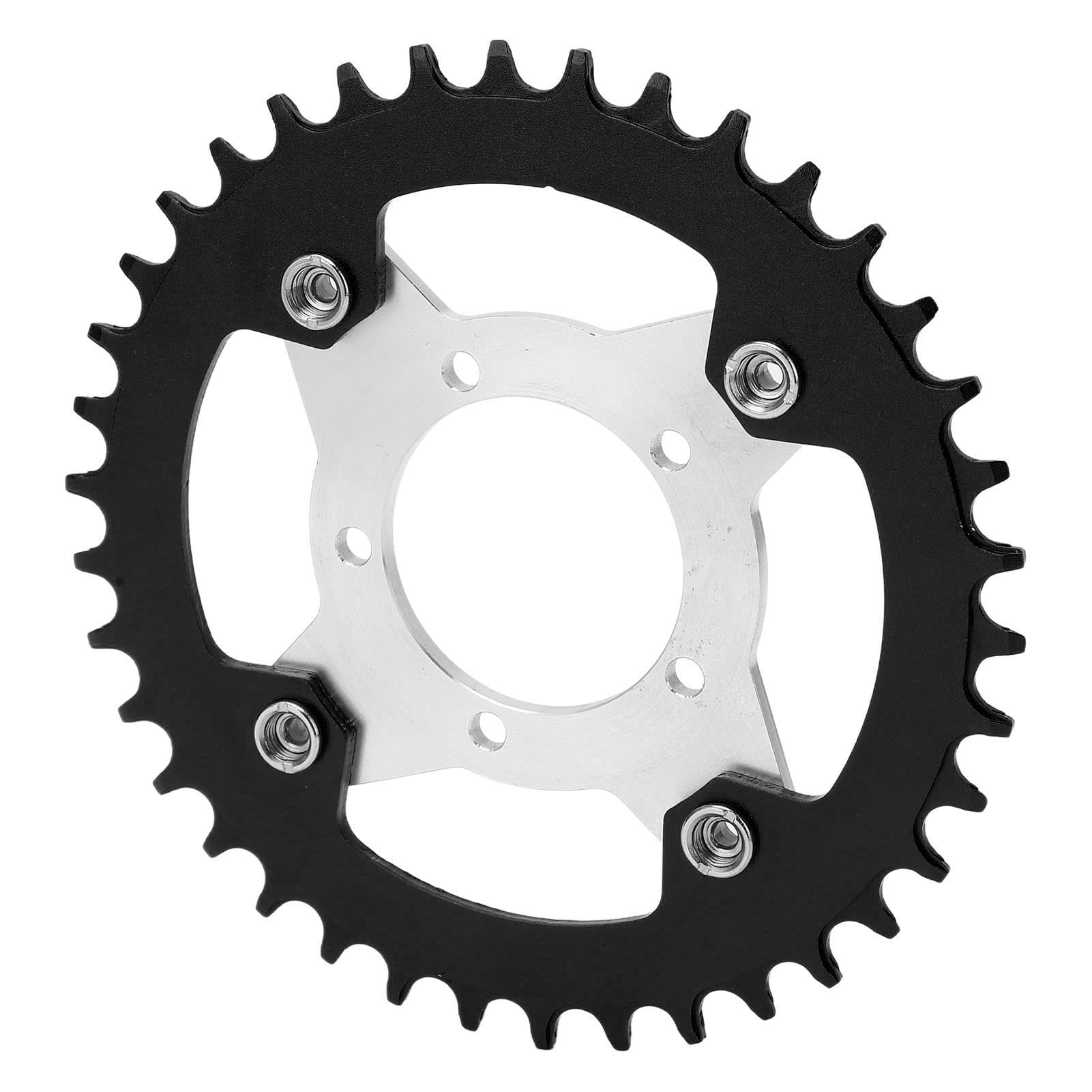 Electric Bike Chainring Conversion Kit - 104BCD 38T Chainring & Adapter Compatible with Bafang BBS01 Mid Drive Motor | Perfect for E-Bike Upgrades & Commuting