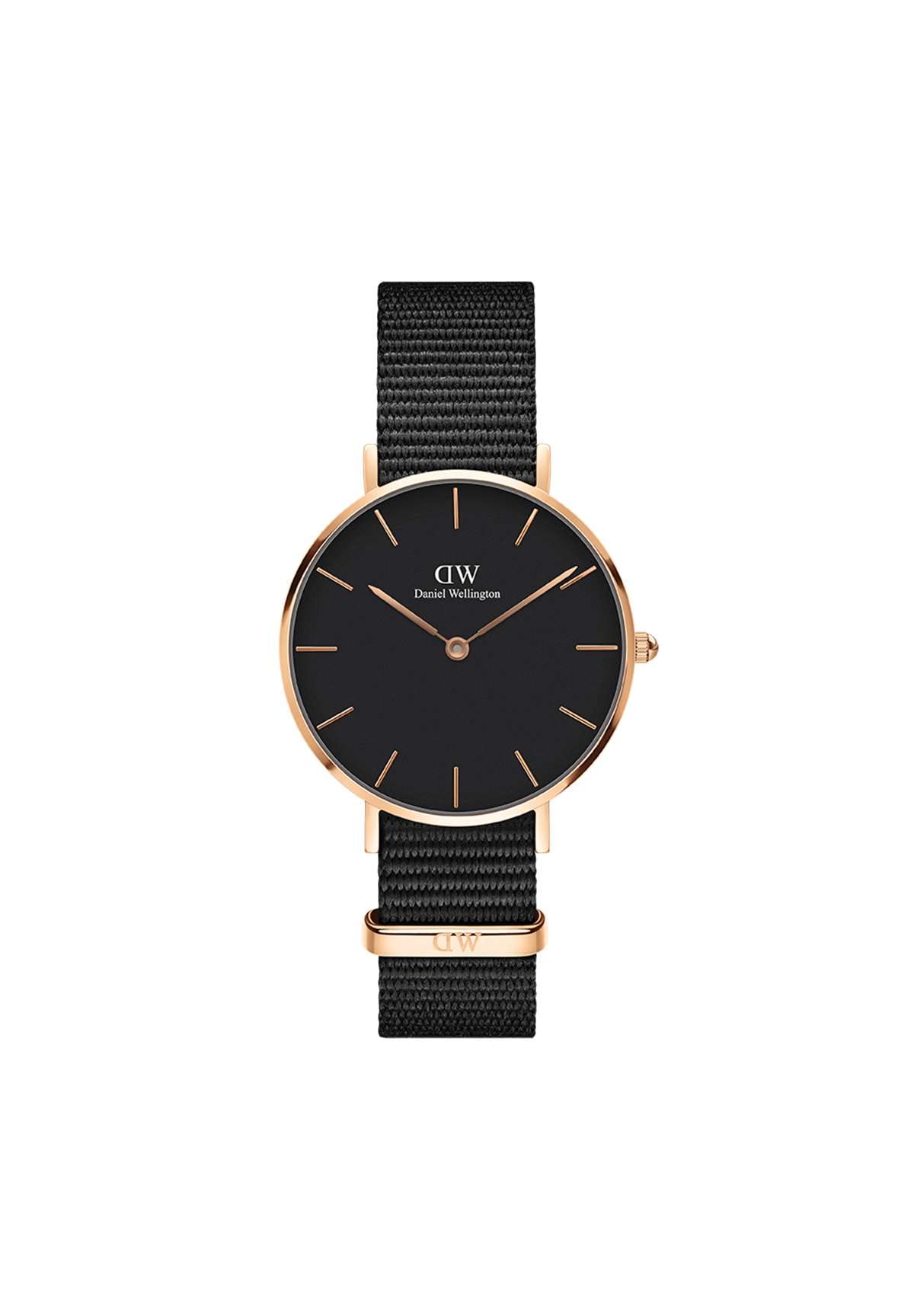 Daniel Wellington Petite Cornwall 32mm Rose Gold Women's Watch - Elegant Fabric Strap, Minimalist Design for Everyday Wear, Office & Special Occasions
