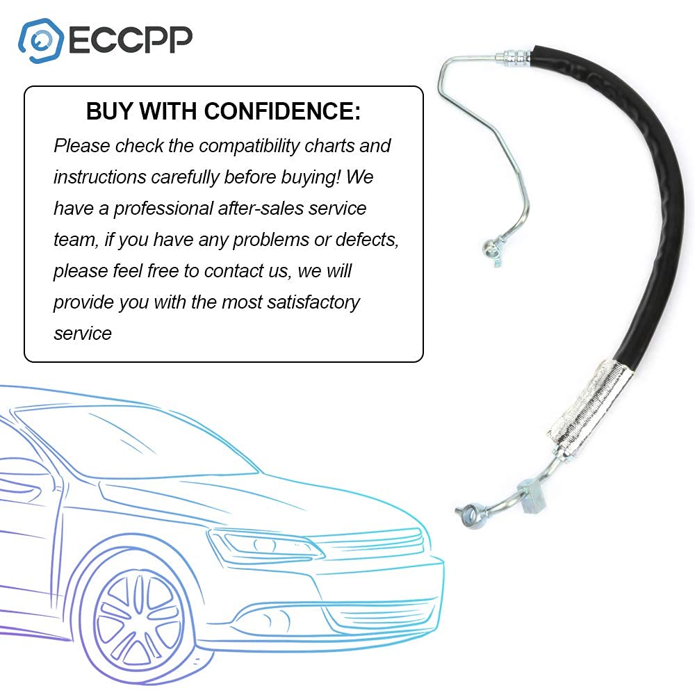 ECCPP Power Steering Pressure Hose Assembly Compatible with 2008-2012 Nissan Altima & 2009-2014 Nissan Maxima - Replacement for OEM 3403716 High Pressure Steering Hose - Perfect for Smooth Steering & Vehicle Maintenance