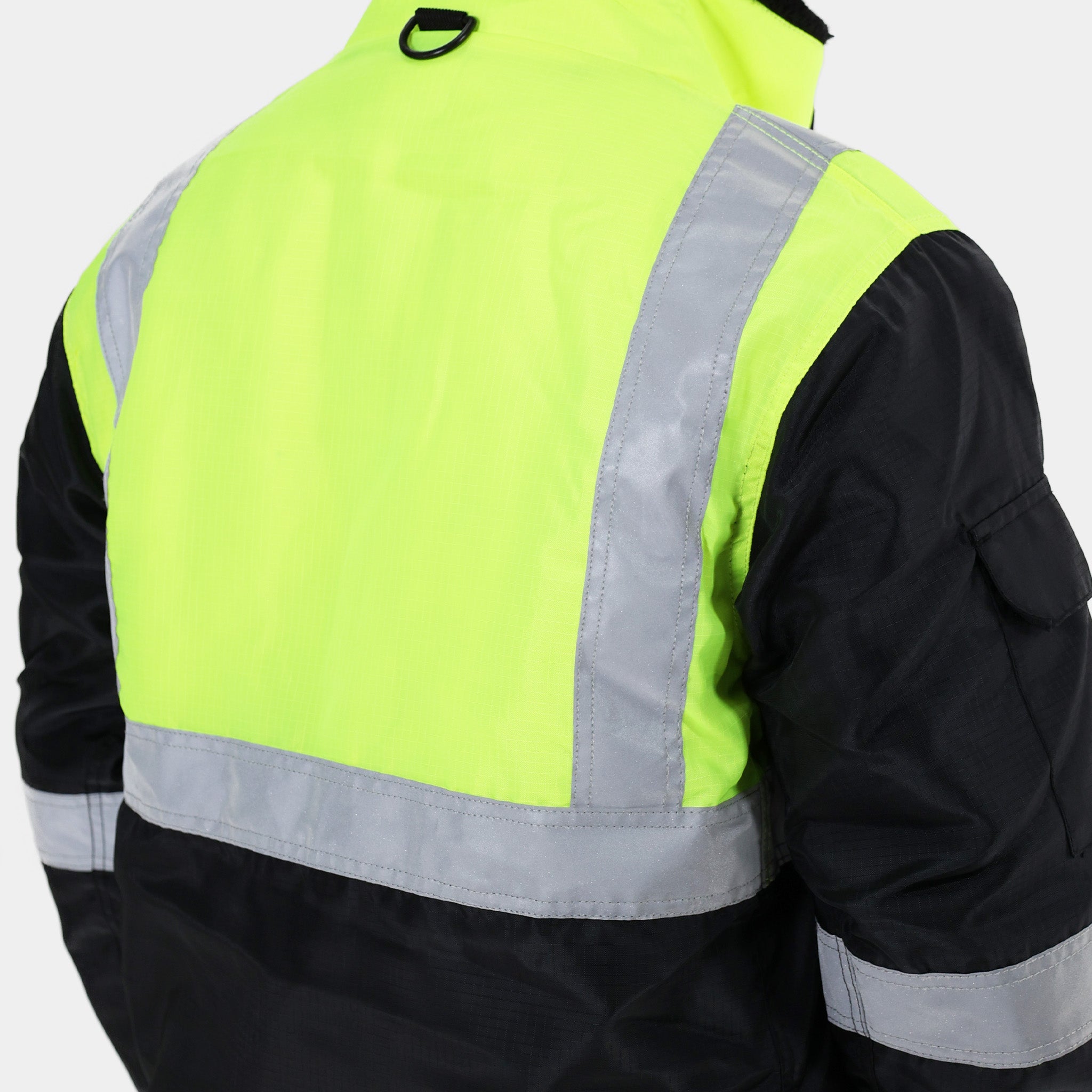 High Visibility Reflex Safety Jacket - Yellow Reflective Vest for Construction, Cycling & Outdoor Work | ANSI Certified for Enhanced Visibility