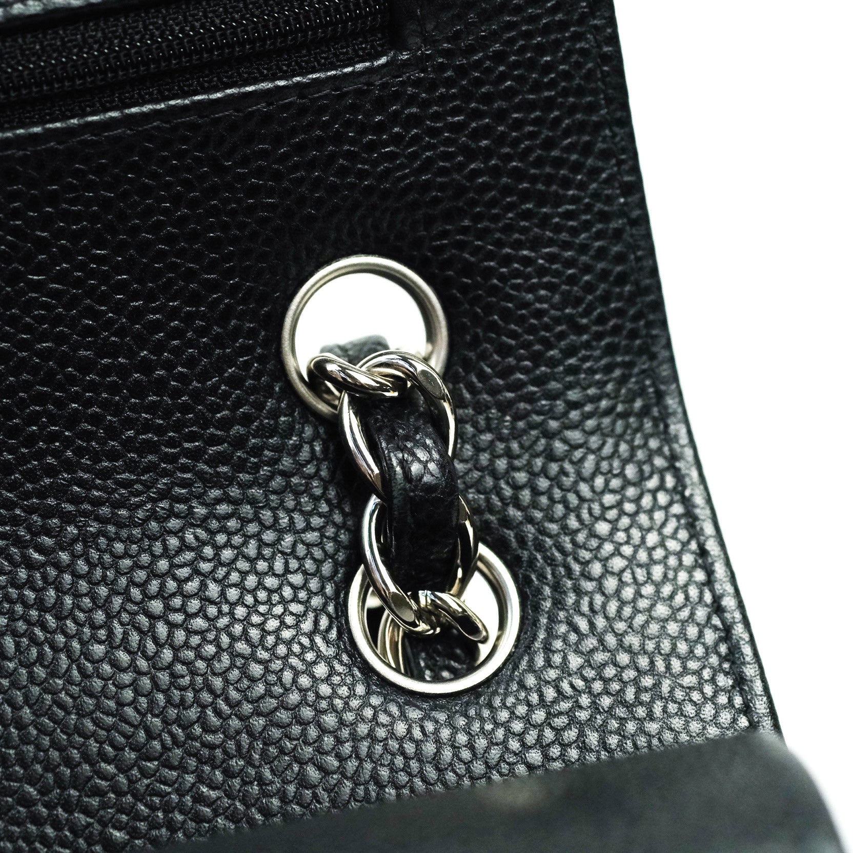 Chanel Classic Jumbo Double Flap Bag in Black Caviar Leather with Silver Hardware - Luxury Handbag for Women, Perfect for Work, Evening Events & Special Occasions