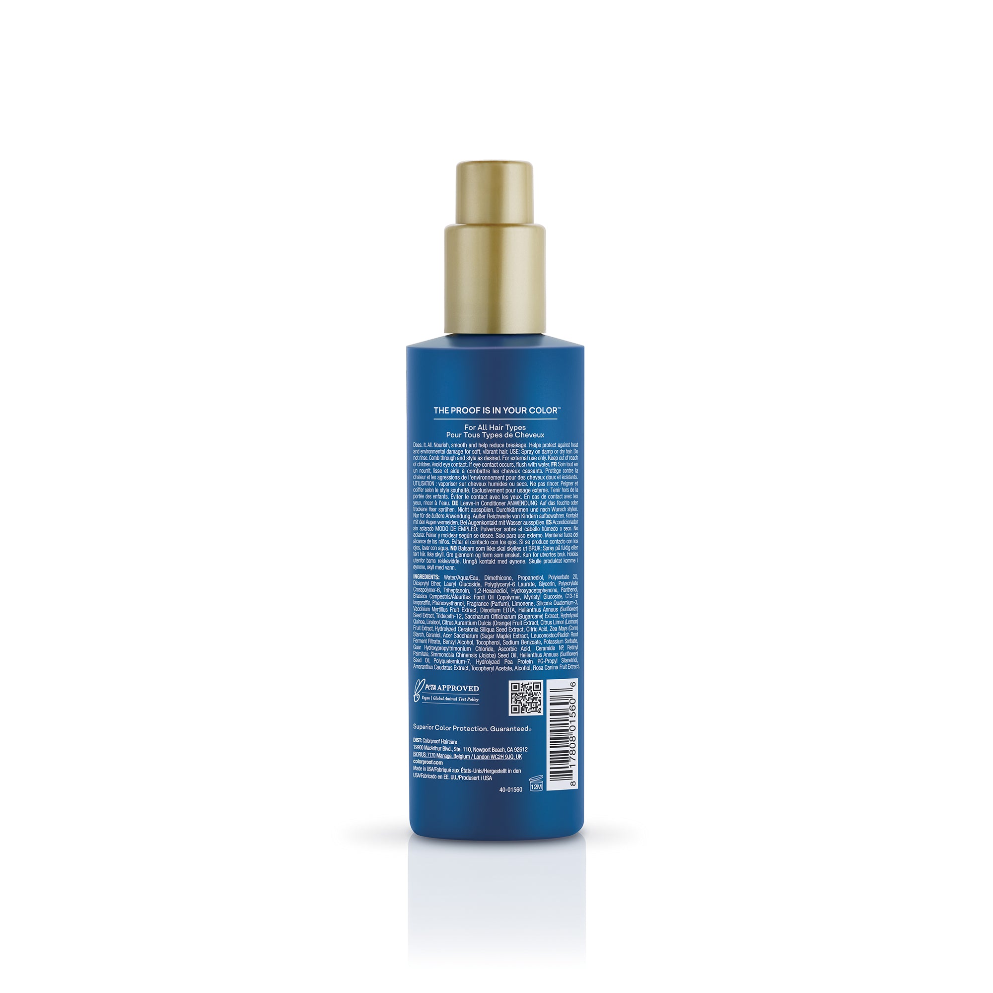 Colorproof Essential Leave-In Conditioner for Damaged Hair - Hydrating & Repairing Treatment for Dry, Frizzy Hair - Perfect for Salon & Home Use