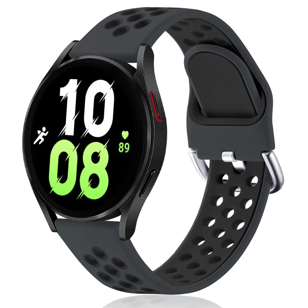 Samsung Watch 5 Pro Band - 20mm Silicone Sport Strap for Galaxy Watch 4/5/Active 2 - Perfect for Workouts & Daily Use