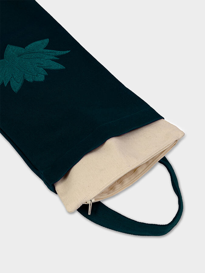 GOTS Certified Organic Cotton Yoga Sandbag Cover - Eco-Friendly & Breathable for Hot Yoga, Meditation & Home Workouts