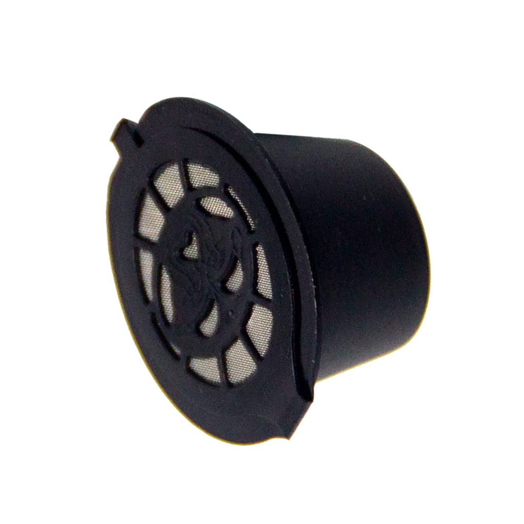 B Blesiya Reusable Coffee Capsule Filter - Refillable Coffee Pod for Nespresso Machines, Eco-Friendly & Cost-Saving (Black) | Perfect for Home, Office & Travel Use
