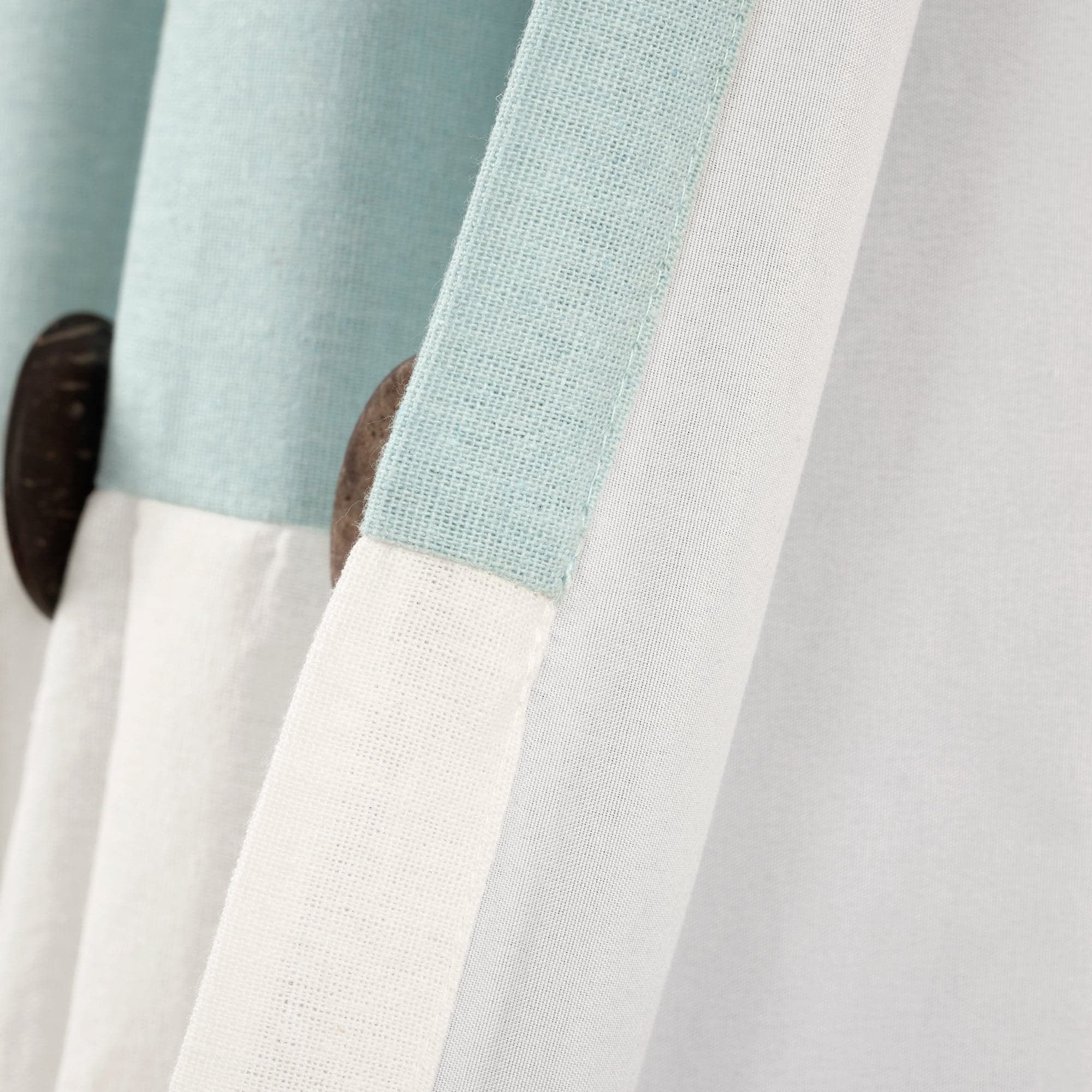 Blackout Linen Curtain Panels with Button Lining - 100% Light Blocking Window Drapes for Bedroom & Living Room Privacy & Sleep