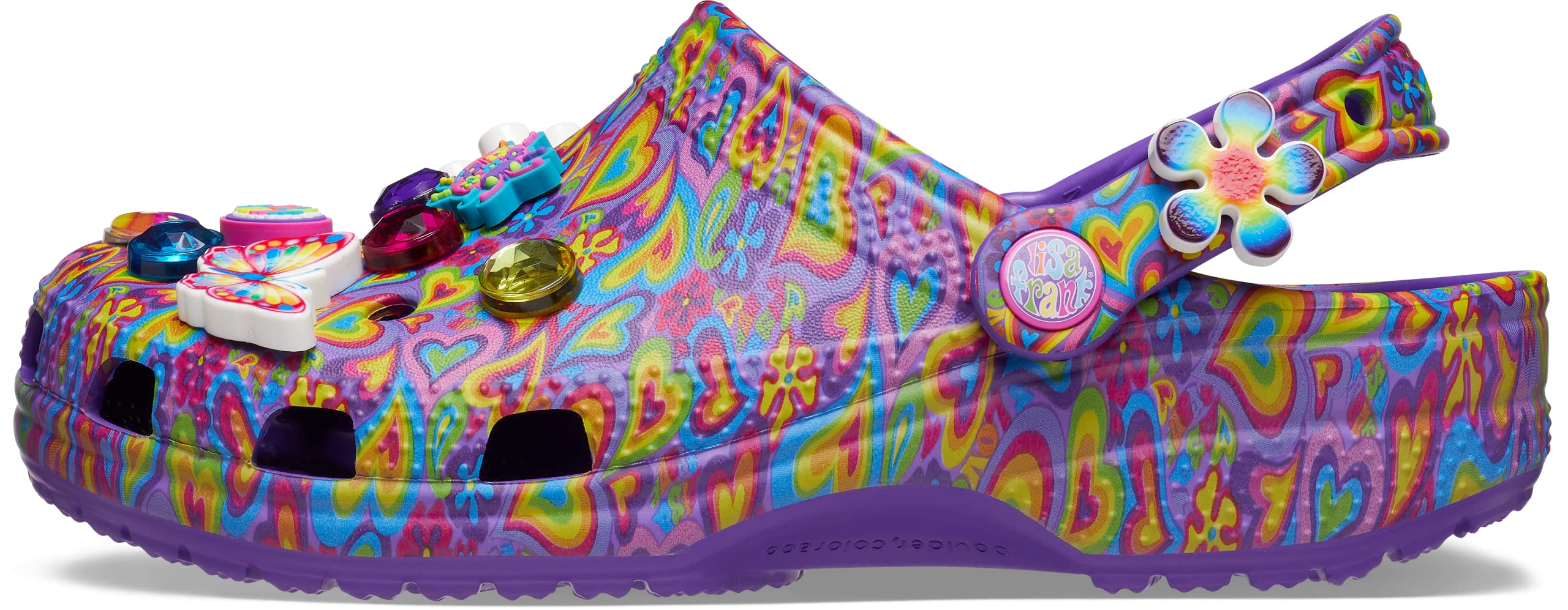 Crocs Unisex-Adult Classic Lisa Frank Clogs | Comfortable Slip-On Shoes for Men & Women | Perfect for Beach, Pool, Garden & Casual Wear