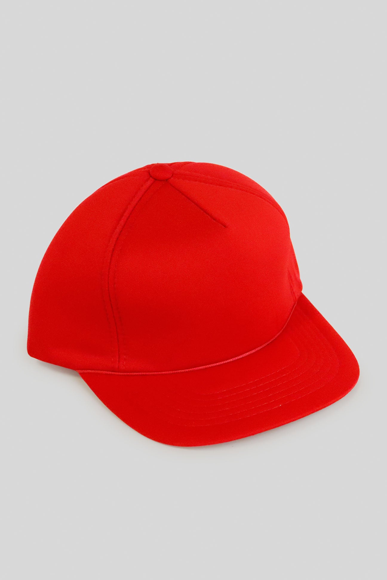 Vintage Deadstock Fire Red All Foam Trucker Hat - Retro Baseball Cap for Men & Women - Perfect for Outdoor Sports, Concerts and Streetwear Fashion