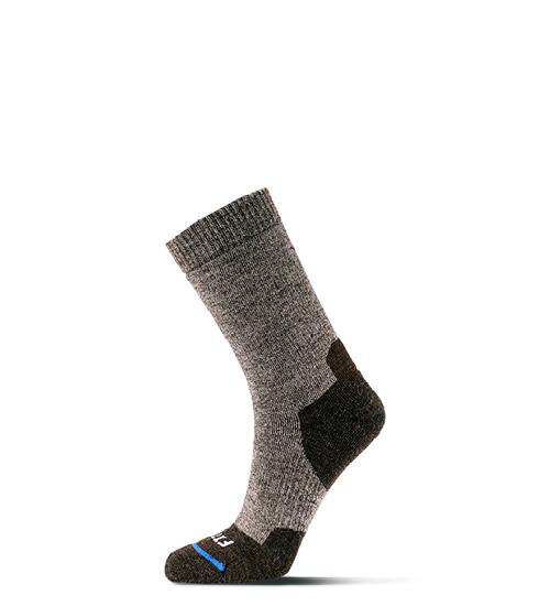 Medium Hiker Striped Crew Socks - Moisture-Wicking Hiking Socks for Men & Women - Perfect for Outdoor Adventures, Camping & Trekking