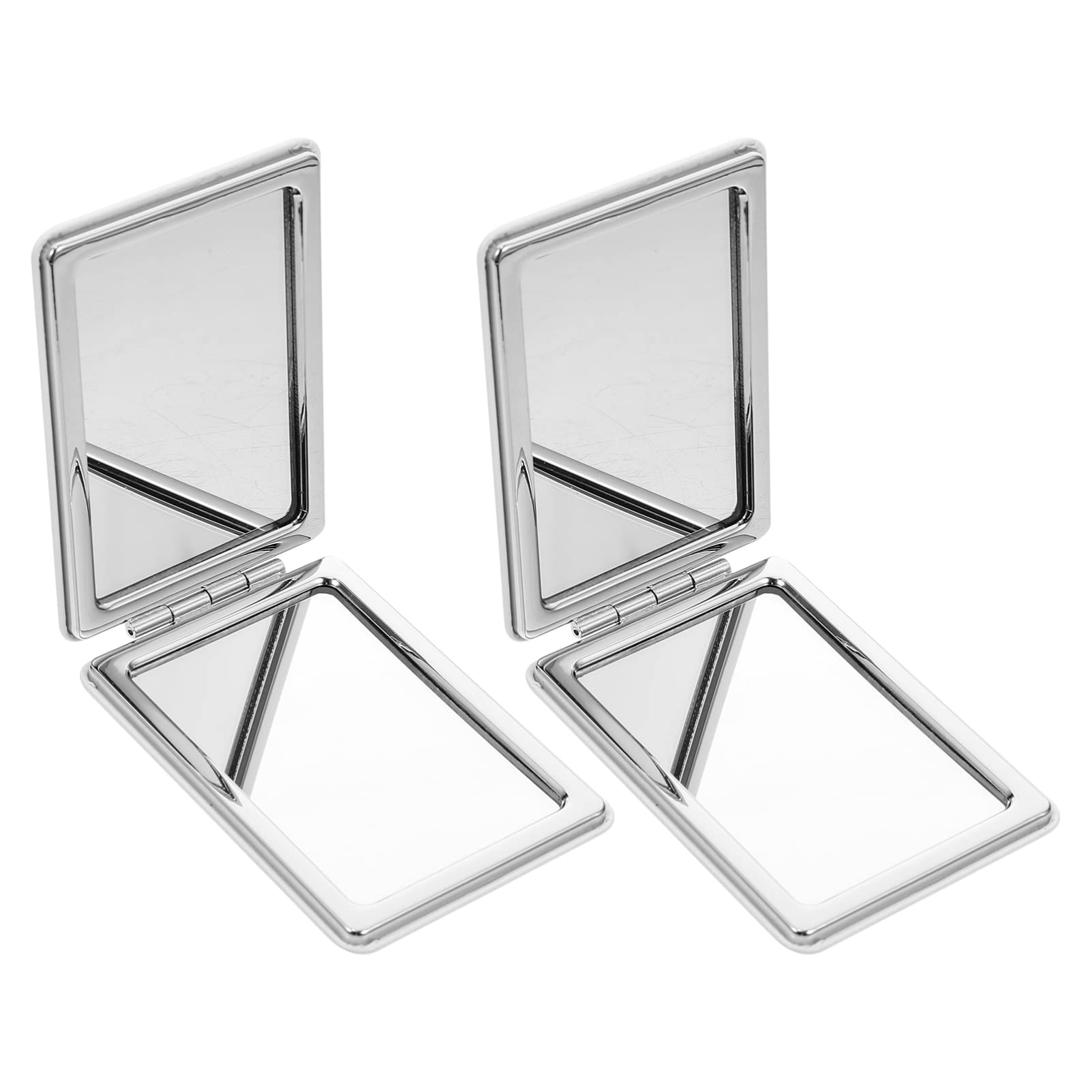 2-Pack Foldable Compact Mirror - Double-Sided Portable Makeup Mirror for Women & Girls | Perfect for Travel, Purse, Christmas Gifts & Cosmetic Touch-Ups