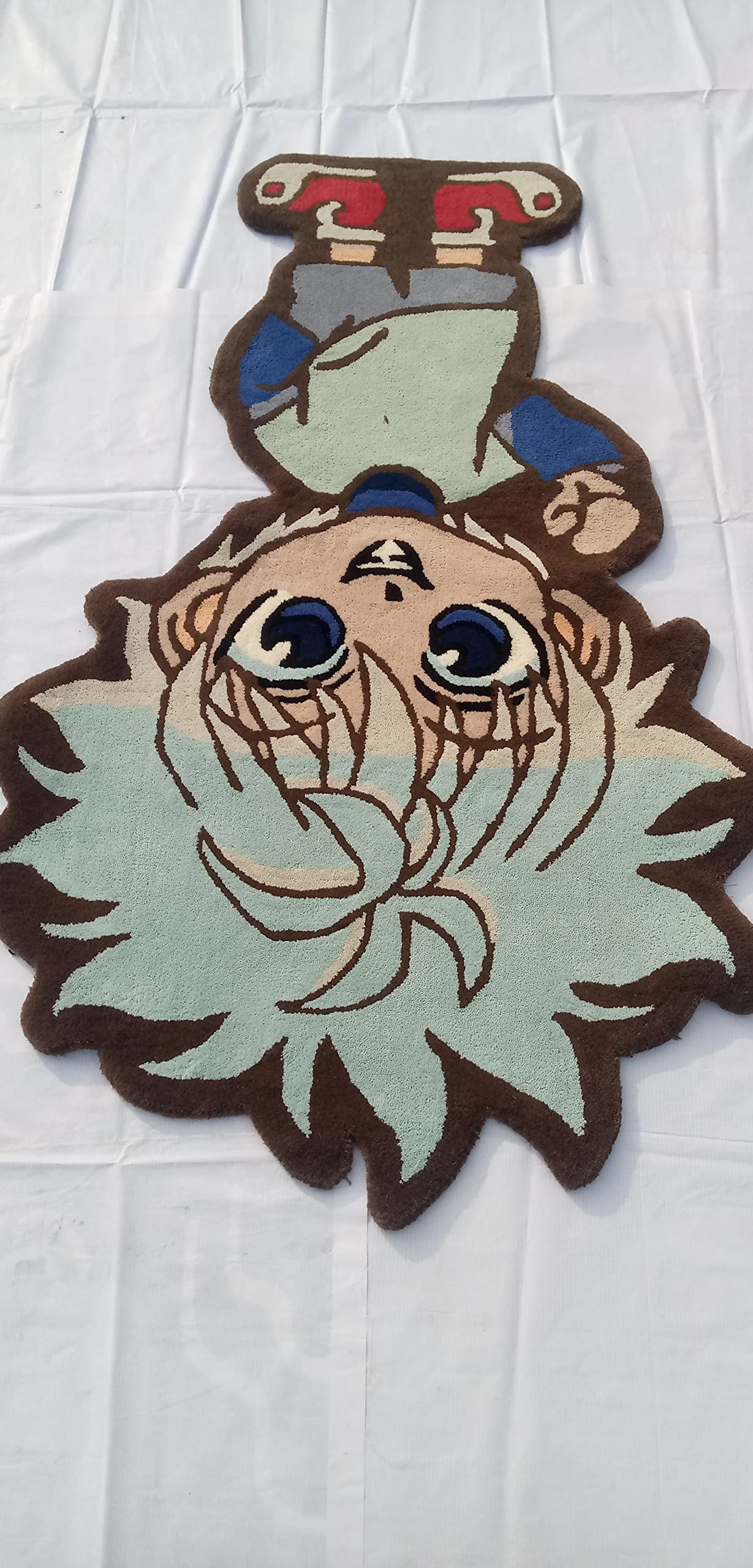 Anime Boy Cartoon Character Rug 3x5 ft - Soft Area Carpet for Living Room, Boys & Girls Bedroom Decor - Non-Slip Kids Floor Mat for Playroom, Dorm, Nursery - Cute Cartoon Design Home Accent