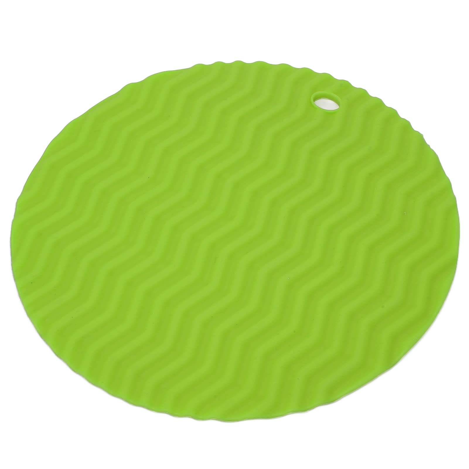 Premium Silicone Hot Mat - Dishwasher Safe, Foldable & Waterproof Pot Holder - Food Grade Multipurpose Heat Resistant Trivet for Kitchen, Salon & Home Use (Green) - Perfect for Hot Dishes, Baking & Countertop Protection