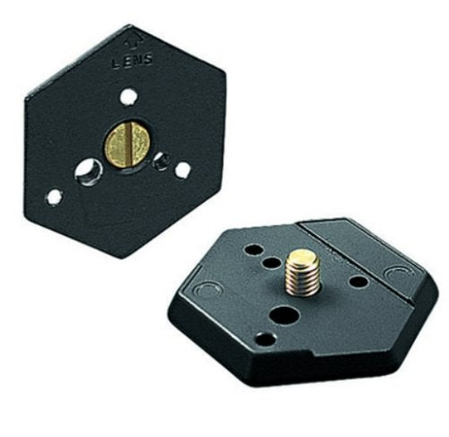Manfrotto 030HAS Hexagonal Quick Release Plate for Hasselblad Cameras - Compatible with Tripods & Monopods for Professional Photography & Videography