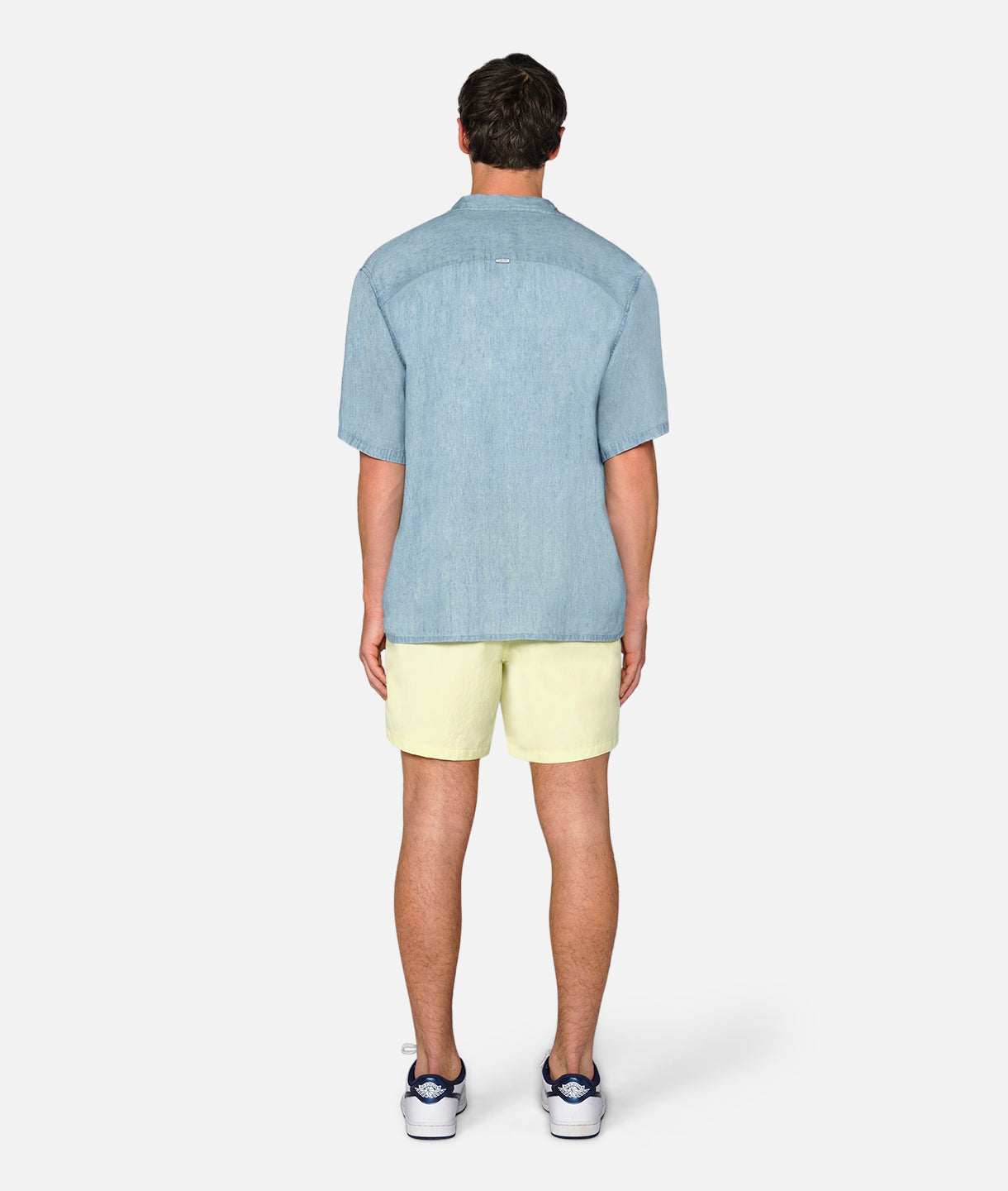 **Premium Men's Swim Shorts - Fluro Yellow Quick-Dry Beach Shorts for Swimming, Surfing & Summer Vacations**