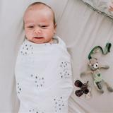 Ely's&Co. Soft Breathable Muslin Swaddle Blankets for Babies (2 Pack) - Perfect for Newborn Swaddling, Nursing Cover & Stroller Blanket