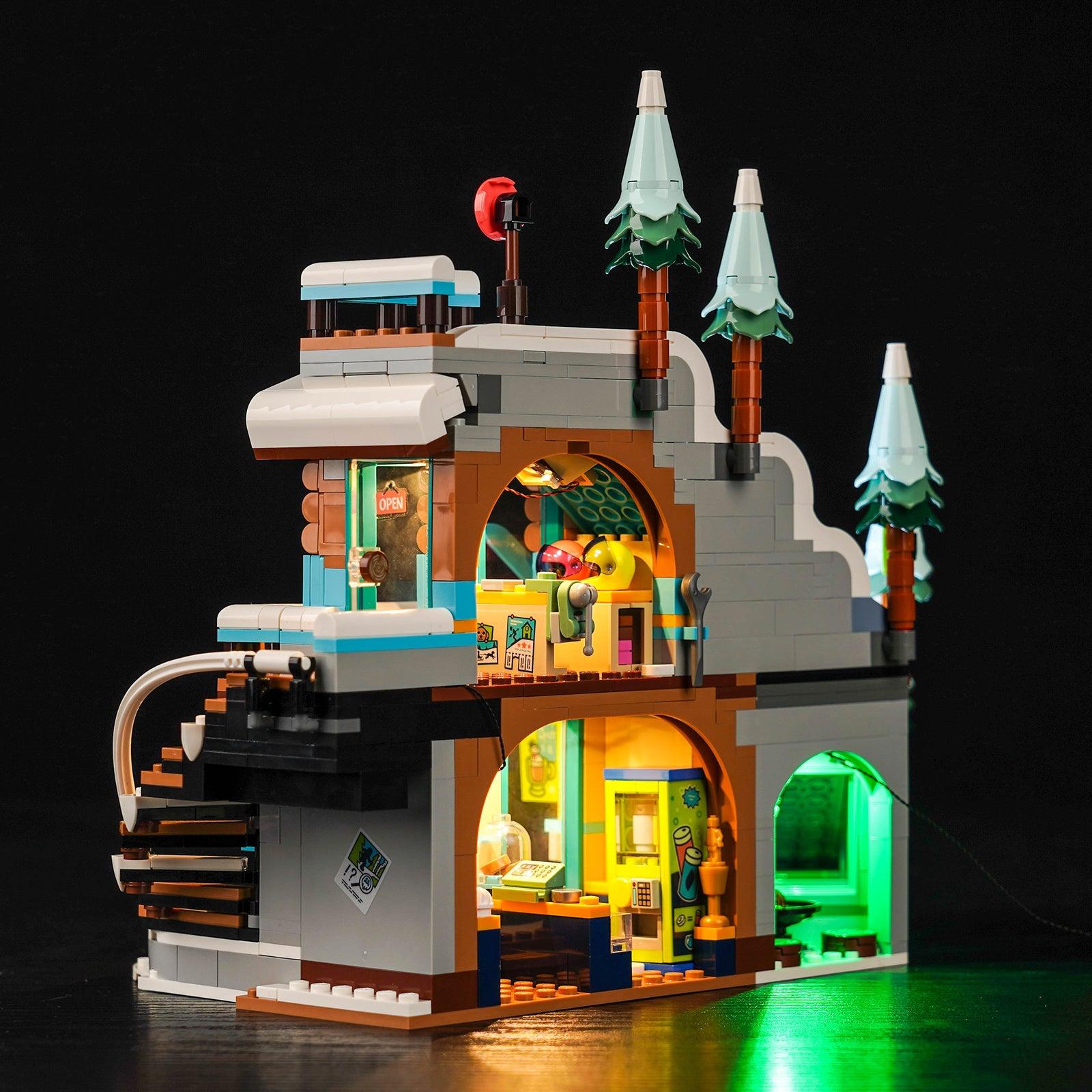 LEGO Mountaintop Climbing Snow Mountain Lamp Set 41756 - LED Light Kit for LEGO Building Blocks, DIY Night Light for Kids Room Decor & Model Display