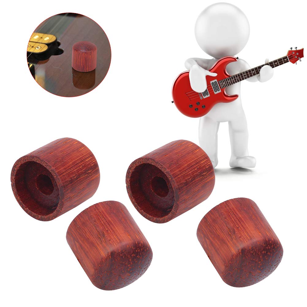 Bnineteenteam 4PCS Maple Wood Guitar Tone Control Knobs - Electric Guitar & Bass Replacement Parts - Perfect for Volume Adjustment & Sound Customization