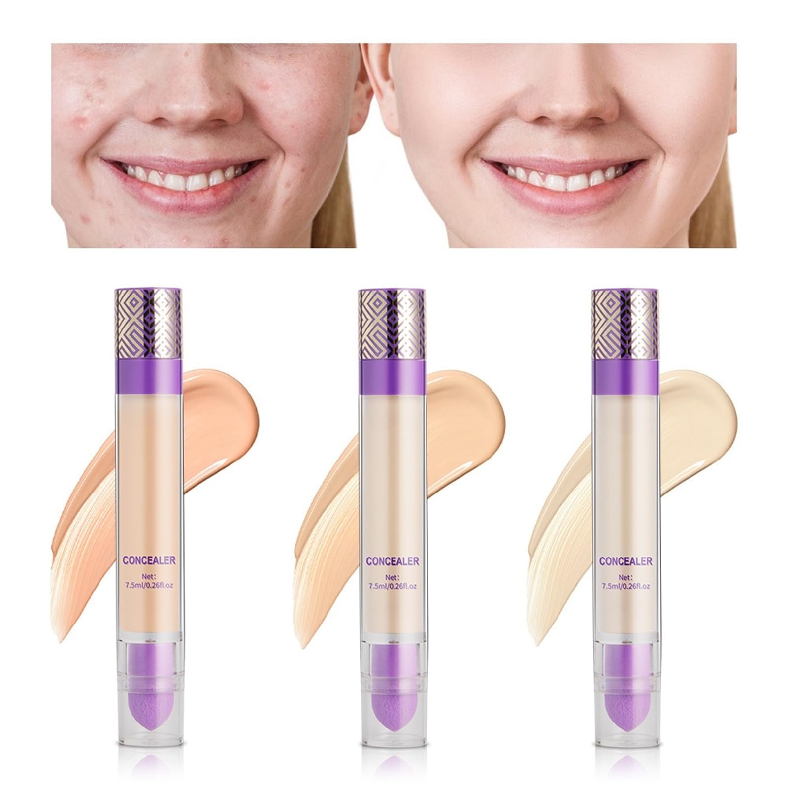 Imaginaryl Full Coverage Concealer Stick - Lightweight, Long-Lasting, Vegan & Cruelty-Free for Dark Circles & Blemishes (Shade 02) | Perfect for Everyday Makeup, Professional Use & Travel Beauty Essentials