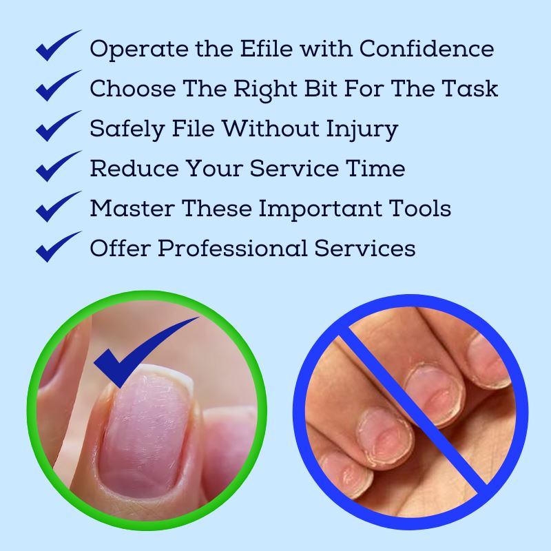 Professional Efile & Hand File Nail Course - Complete Manicure & Pedicure Training for Beginners & Experts | Perfect for Home Salons & Nail Technicians