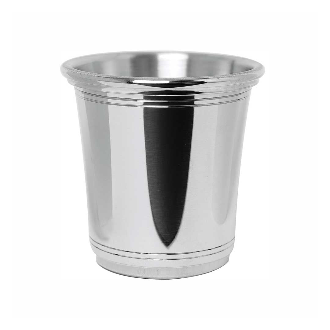 5oz Pewter Carolina Julep Cup - Elegant Southern Style Mint Julep Drinking Vessel for Bourbon Cocktails, Parties & Home Bar Decor