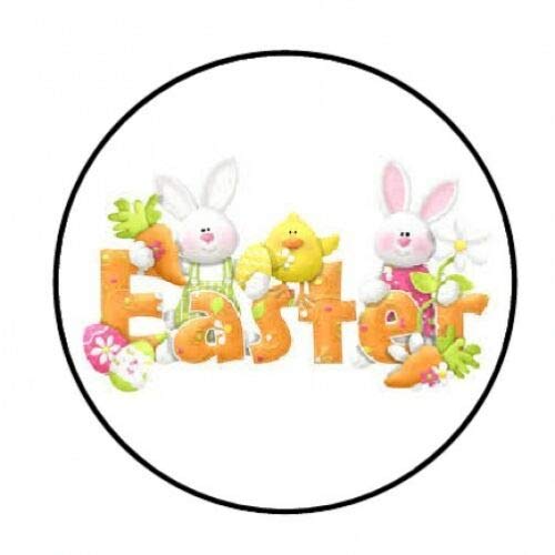 48pcs Cute Easter Bunny Envelope Seals - 1.2