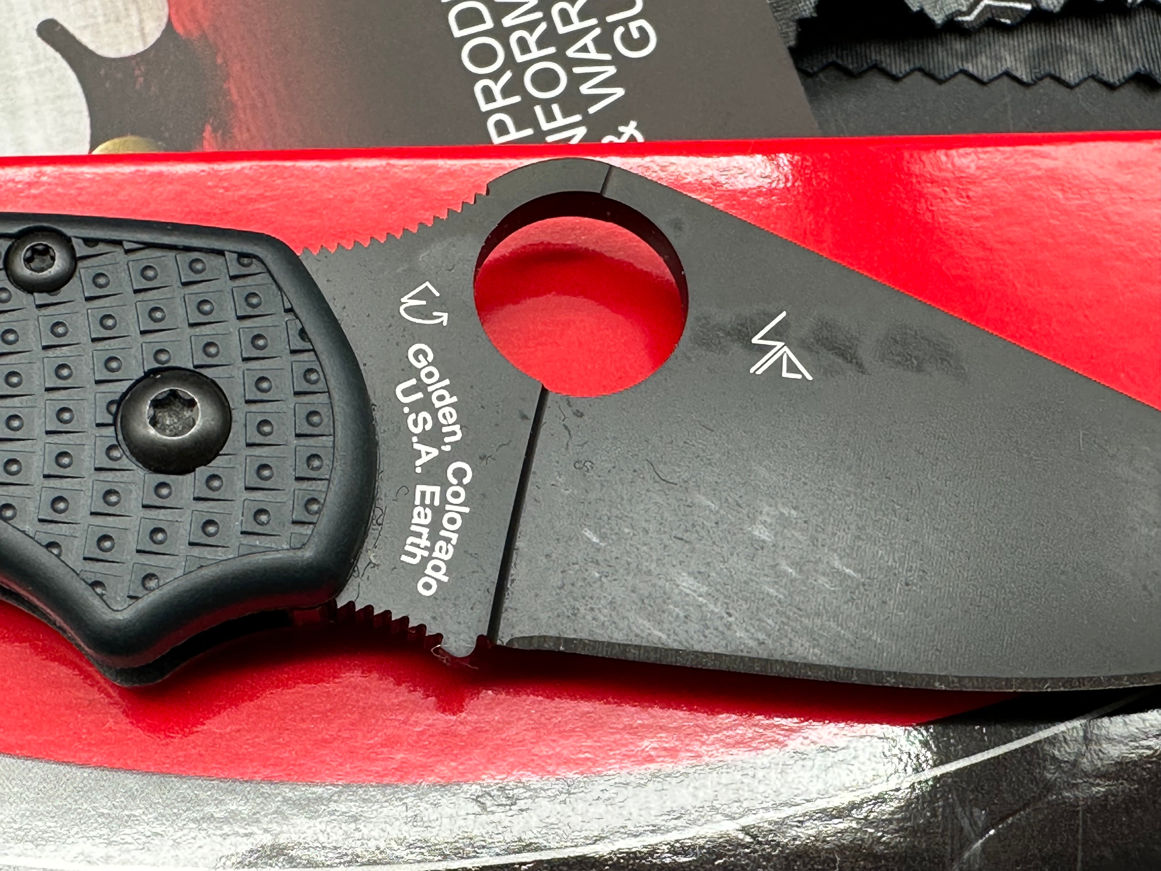 Spyderco Para3 Lightweight Knife - Joker Exclusive CrewWare Edition | EDC Folding Pocket Knife for Outdoor, Camping & Everyday Carry
