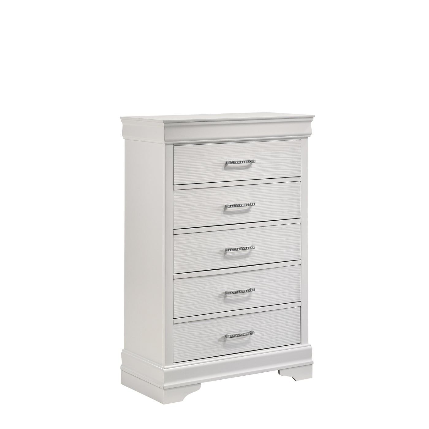 Brooklyn White Collection Chest - Stylish Wooden Storage Box for Home Decor, Jewelry & Keepsakes | Perfect for Bedroom, Living Room & Office Organization