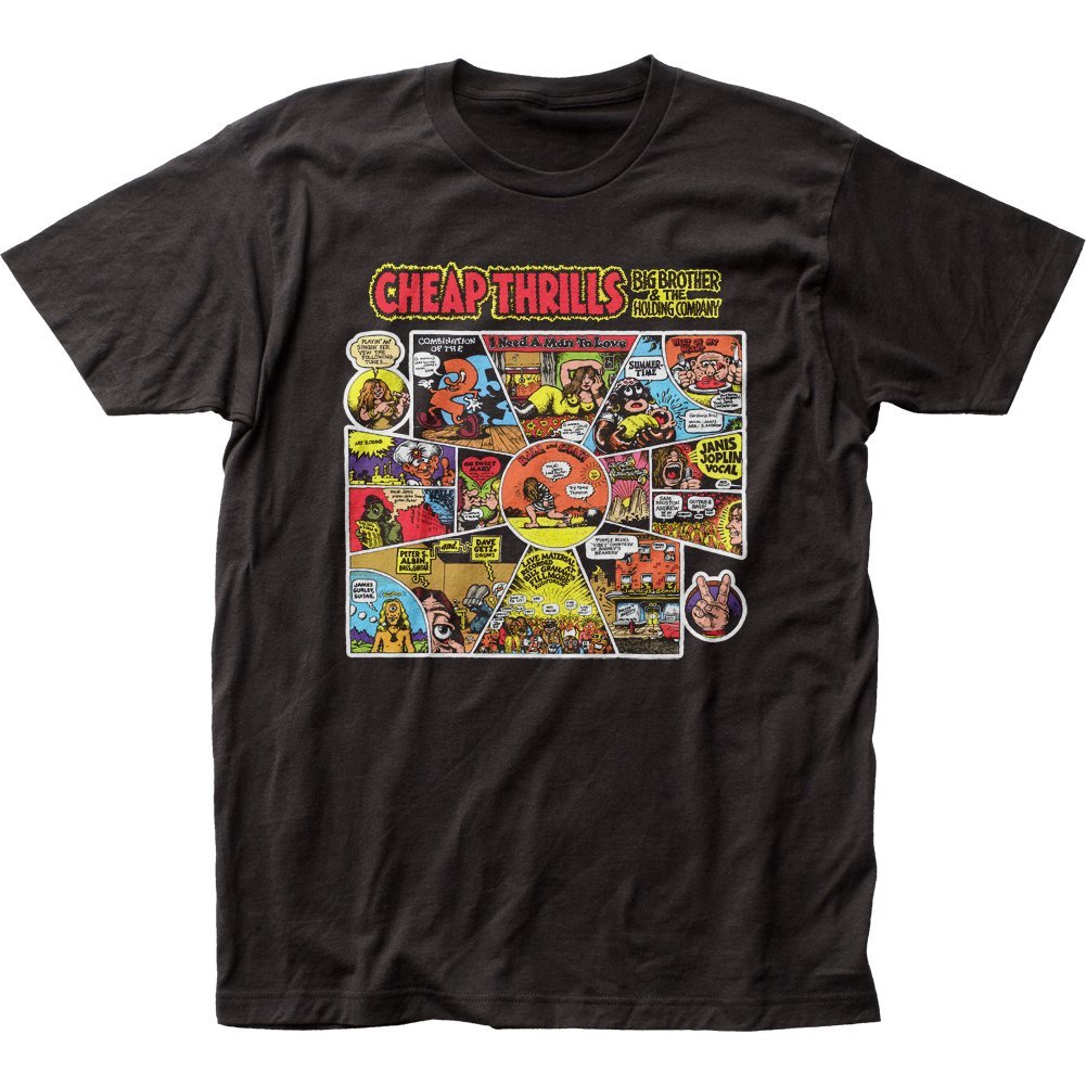 Big Brother & The Holding Co. Cheap Thrills Fitted Jersey Tee | Vintage Band T-Shirt | Soft Cotton Unisex Top for Concerts & Casual Wear