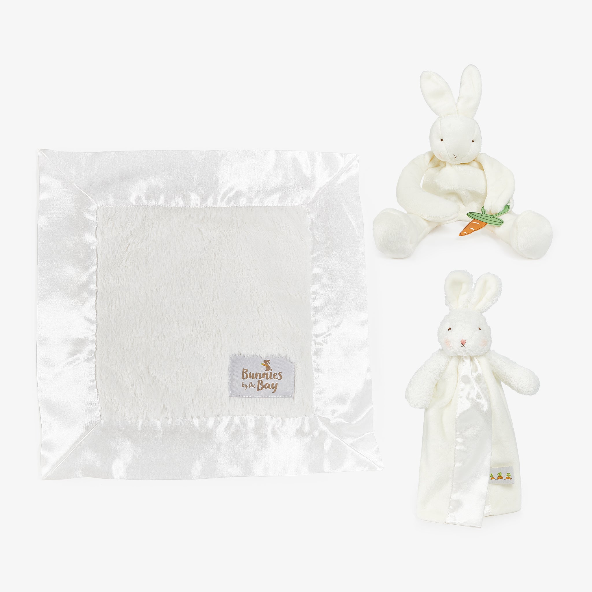 Go Go Baby! Bun Bun Gift Set - Soft Cream Baby Blanket & Accessories for Newborns | Perfect for Baby Showers, Nursery Decor & First Birthday Gifts