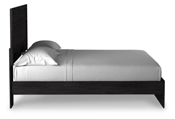 Belachime King Size Panel Bed Frame with 2 Nightstands - Modern Wooden Bedroom Set for Master Bedroom & Guest Room