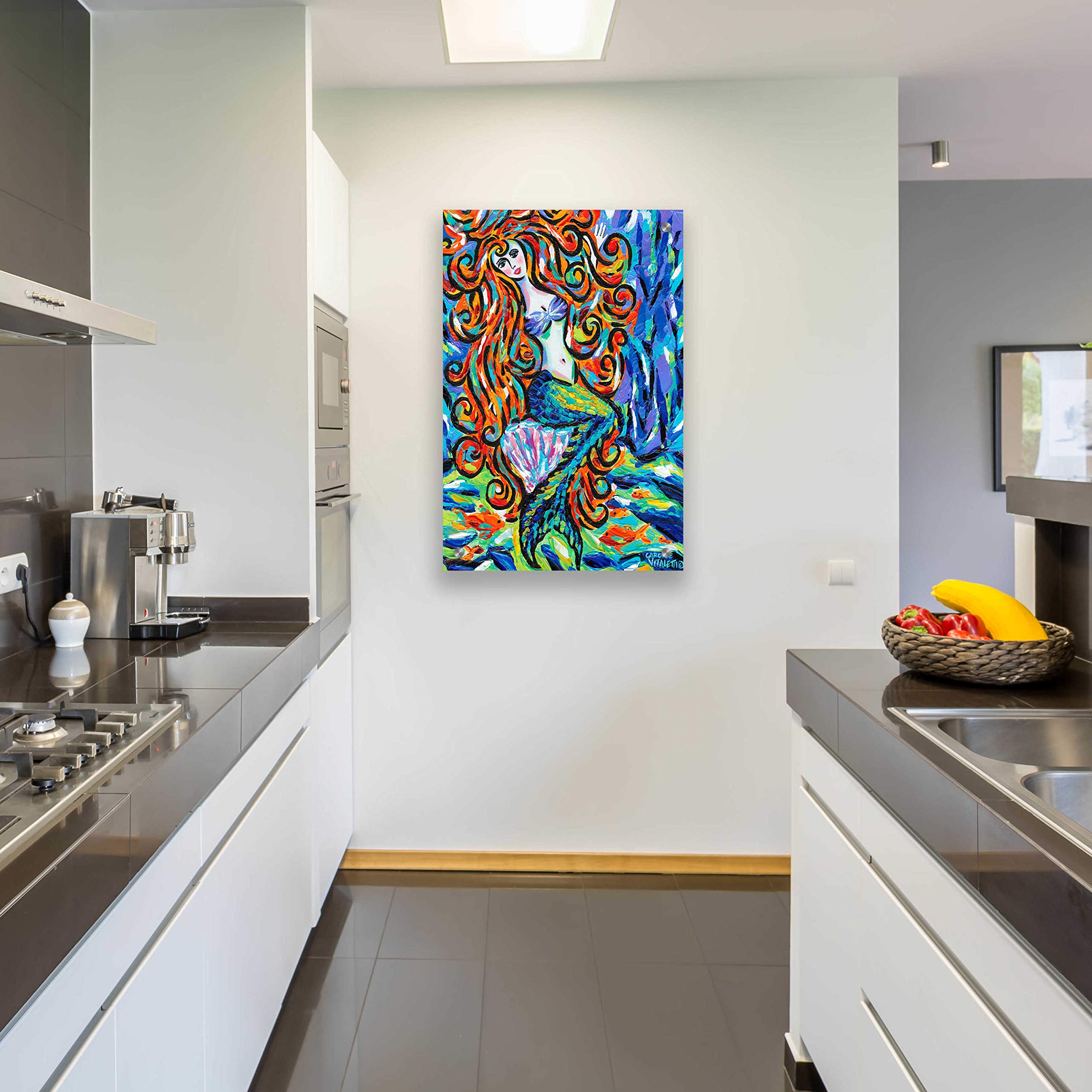 Ocean Friends III by Carolee Vitaletti - Stunning Acrylic Glass Wall Art 24x36 Inches - Perfect for Living Room, Bedroom & Office Decor