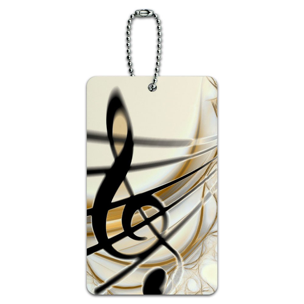 Sound Light Music Note Design ID Tag for Luggage & Suitcase - Durable Carry-On Travel Accessory for Airports, Hotels & Vacation Trips