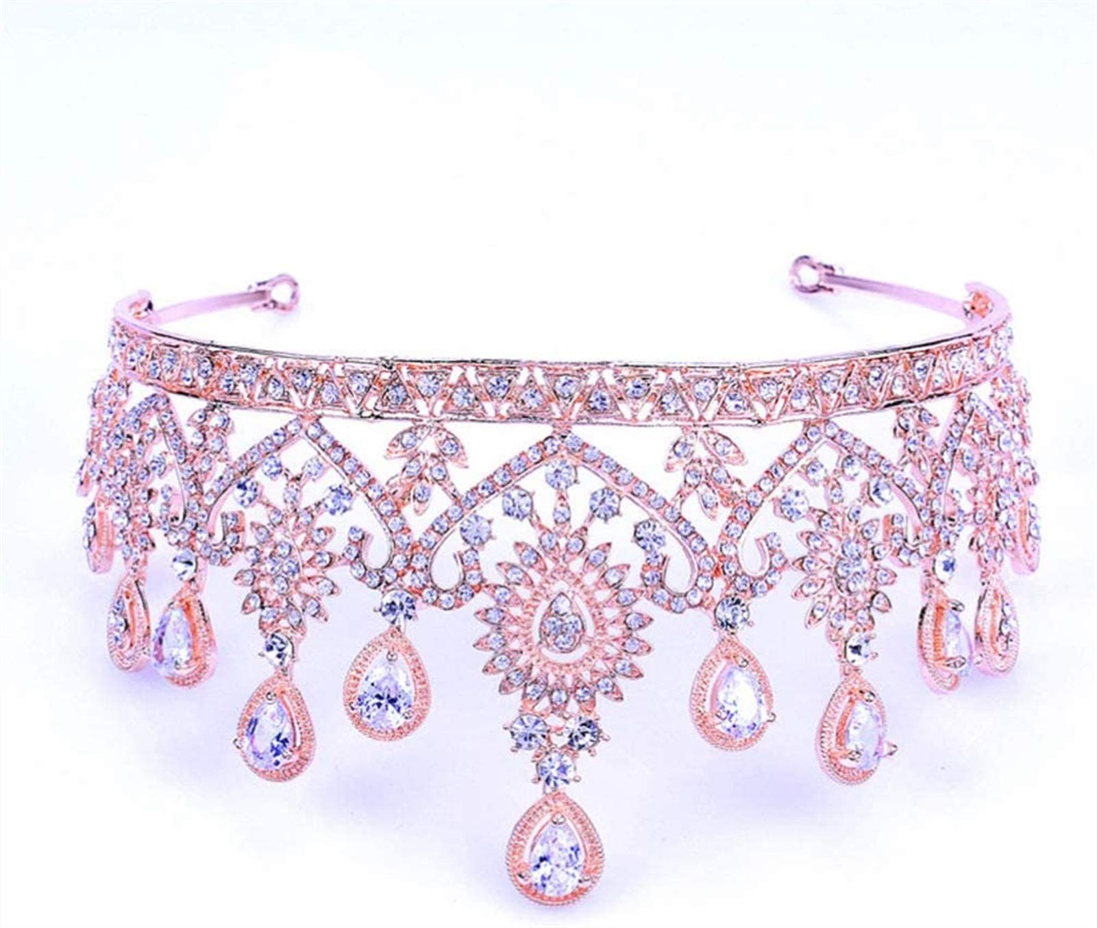 Auoeer Vintage Bridal Tiara Crown - Gold Goddess Wedding Headpiece for Brides, Bridesmaids & Prom | Perfect for Weddings, Parties & Special Occasions