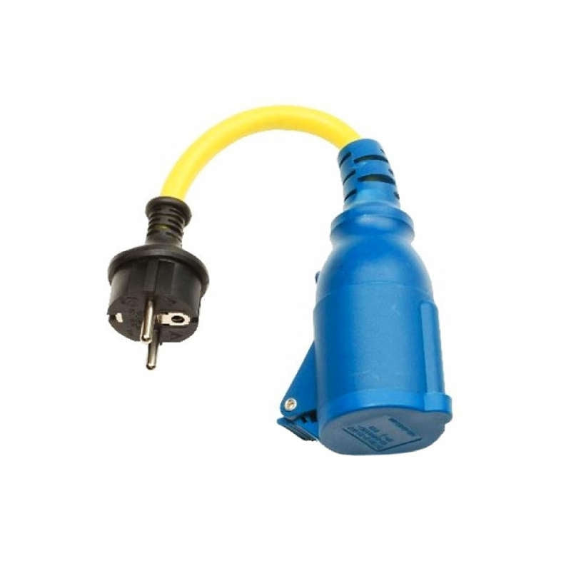 Victron Energy 16A/250V Schuko Plug to CEE Coupling Adapter Cord - Perfect for RV, Marine, and Off-Grid Power Connections