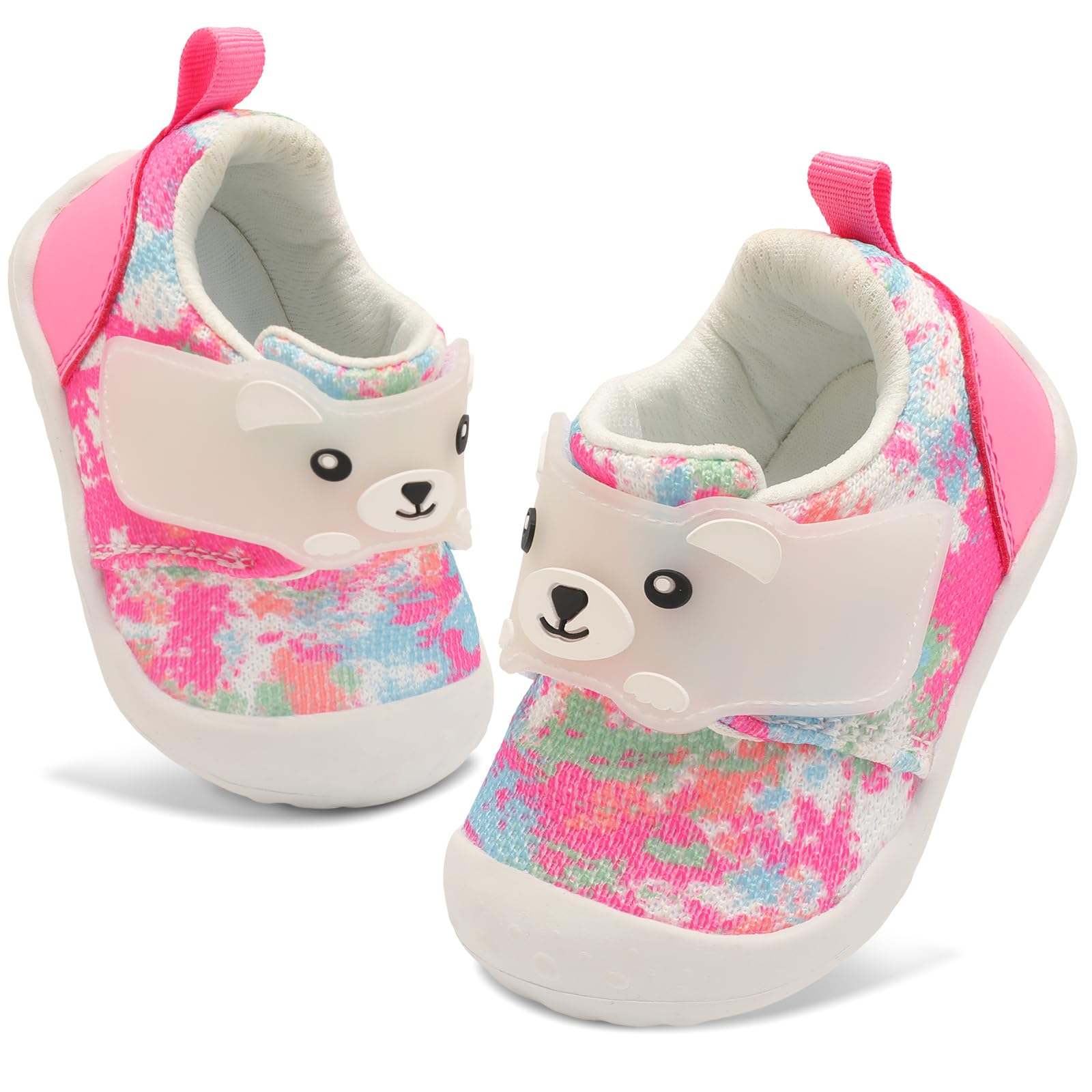 FEETCITY Breathable Baby Walking Shoes for Boys & Girls - Wide Toddler Sneakers, Slip-On Barefoot Crib Shoes for Infants | Perfect for Indoor Play, Outdoor Walks & First Steps
