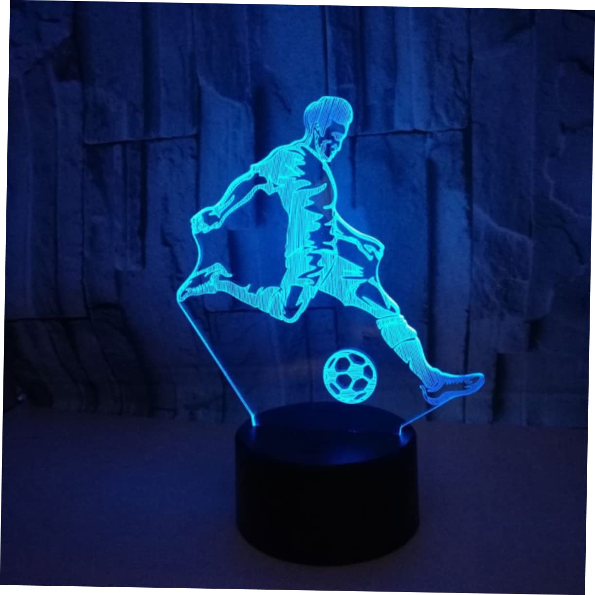 3D LED Desk Lamp with Remote Control - 2 Pack Colorful Bedside Table Lamps for Bedroom, Office & Study Room | Night Light & Reading Lamp for Kids & Adults