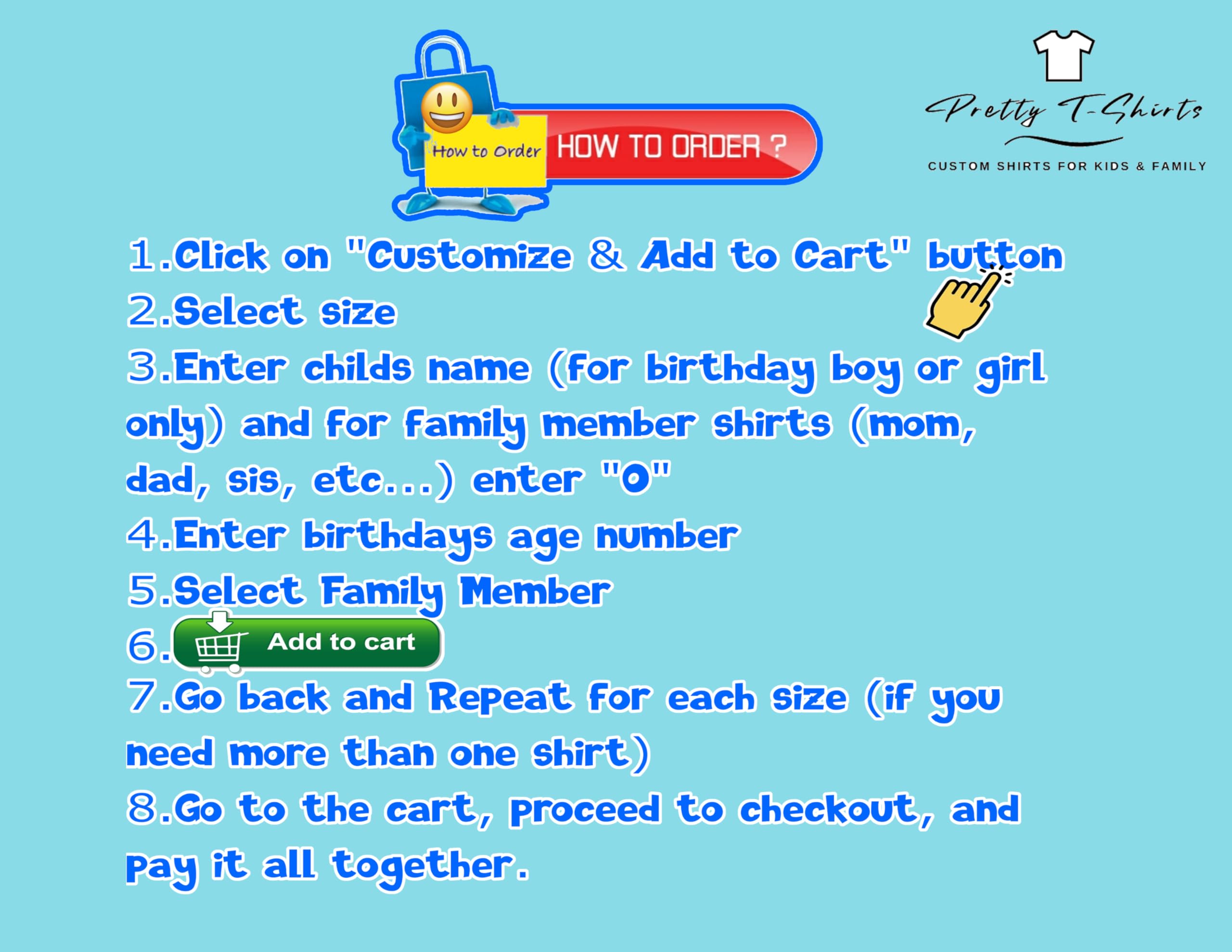 Custom Birthday Shirt Personalized with Name & Age - Family Matching Birthday Outfits for Boys & Girls - Handmade Celebration T-Shirts for Parties, Photos & Special Occasions