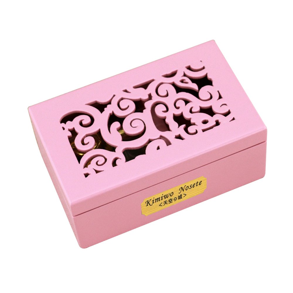 Youtang 18-Note Hollow Wooden Wind-Up Musical Box - Mini Hand Crank Music Box Plays 'Memory' Melody - Perfect for Weddings, Birthdays & Home Decor