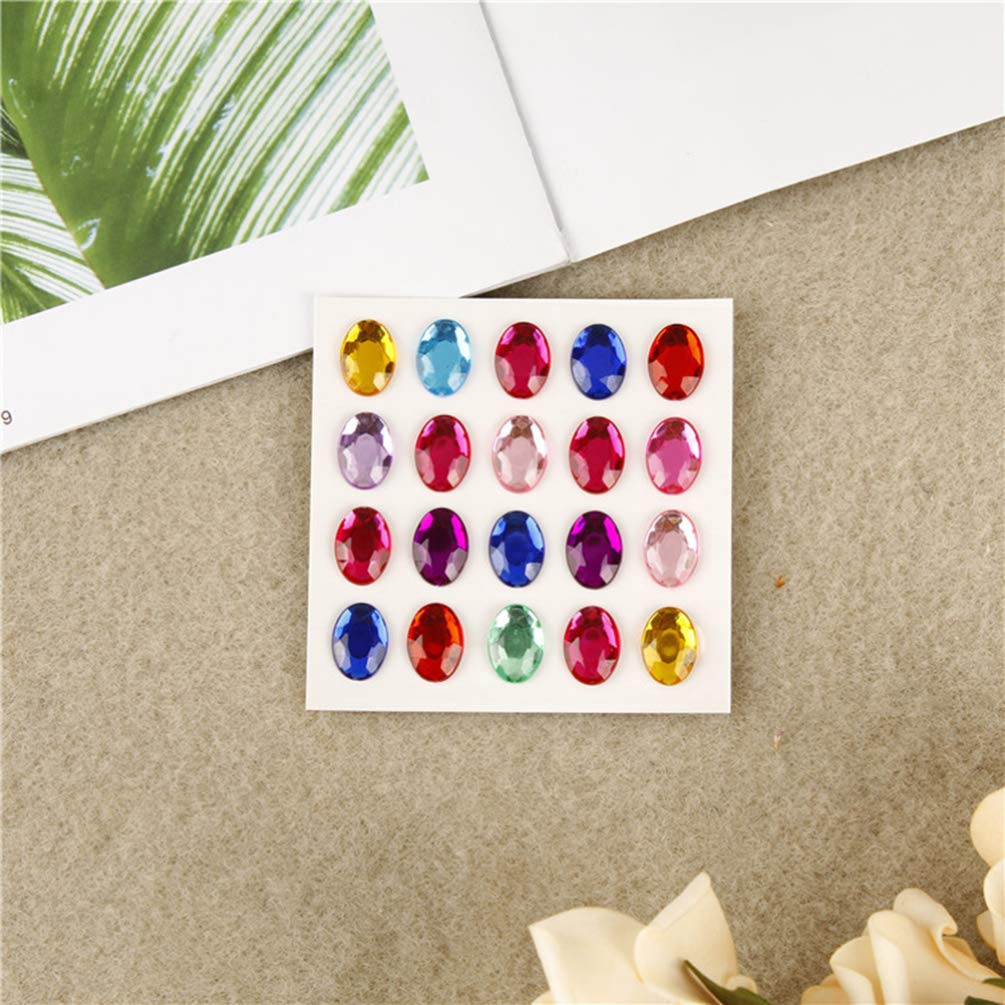 12 Sheets Rhinestone Stickers for Kids Crafts - Bling Stickers for Christmas Party Favors, Nativity Outfits & Alien Costumes | DIY Gem Decorations for Children's Clothing & Accessories