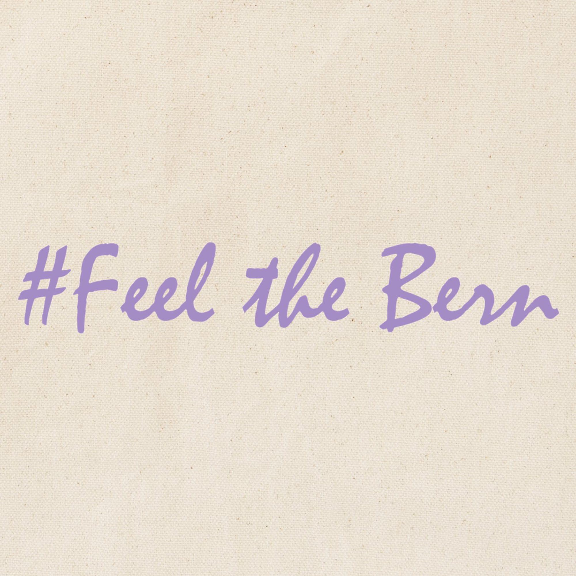 Feel The Bern Tote Bag - Eco-Friendly Natural Canvas Reusable Shopping Bag for Groceries, Beach & Everyday Use | CafePress