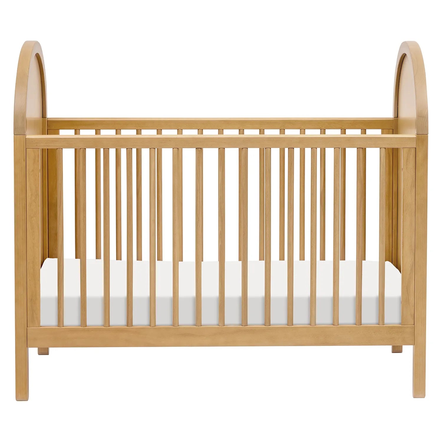 Bondi Cane 3-in-1 Convertible Baby Crib with Toddler Bed Rail & Changing Table - Modern Nursery Furniture for Newborns to Toddlers - Perfect for Small Spaces & Room Sharing