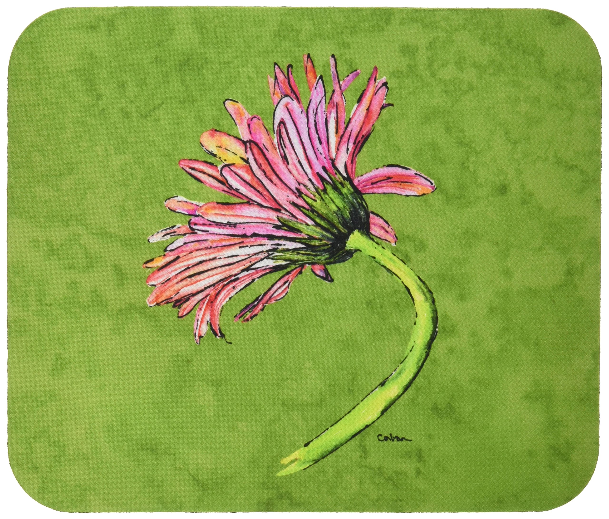 Caroline's Treasures 8853MP Pink Gerber Daisy Mouse Pad - Large Washable Non-Slip Desk Mat for Home Office, Gaming & Computer Work | Perfect for Laptop Users & Workspaces