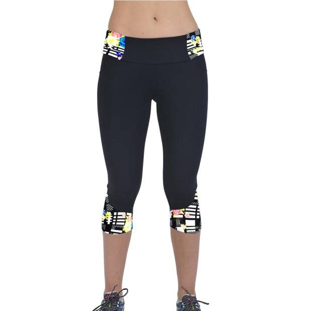 Zpervoba Women's High Waist Yoga Leggings - Stretchy Cropped Workout Pants with Printed Design for Gym, Running & Casual Wear
