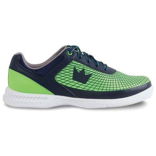 Brunswick Men's Frenzy Navy Green Bowling Shoes - Lightweight & Comfortable for League Play & Casual Bowling - Perfect for Bowling Enthusiasts & Beginners